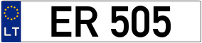 Trailer License Plate